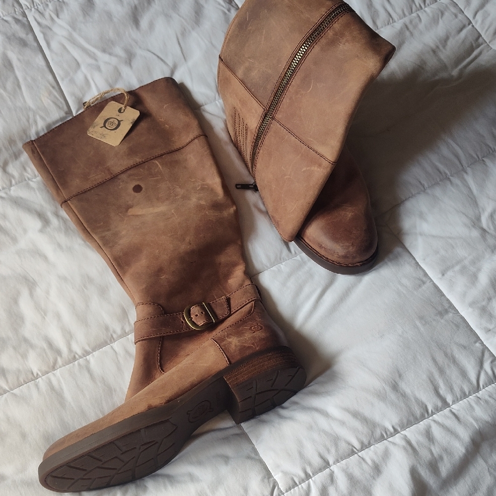 Born Tan Over the Knee Boots